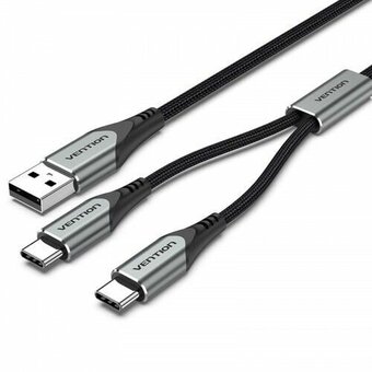 Кабель Vention CQOHF USB-CM х 2/USB 2.0 AM 1м 