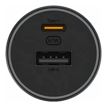  Автомобильное зарядное устройство Xiaomi 67W Car Charger USB-A + Type-C (BHR6814GL) 