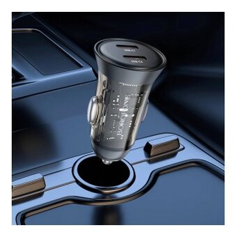  АЗУ BOROFONE BZ26B Discovery PD45W (2C) car charger синий 