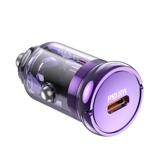  АЗУ HOCO Z53 Sight single port PD30W car charger set (Type-C + Type-C) фиолетовый 