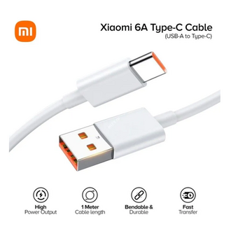  Кабель Xiaomi 6A BHR6032GL 784262 Type-A to Type-C Cable 