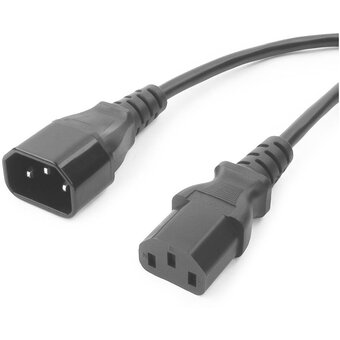  Кабель питания Cablexpert PC-189-1-5M сист.блок-монитор C13-C14 3x1кв.мм 5м черный 