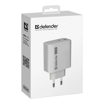  Зарядное устройство DEFENDER UPA-165 USB A+C 65W 83582 