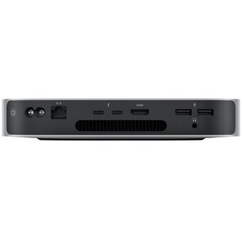  Неттоп Apple Mac mini A2686 (MMFJ3CH/A) slim M2 8 core (3.49) 8Gb SSD256Gb 10 core GPU macOS GbitEth WiFi BT серебристый 