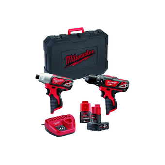  Набор аккумуляторные дрель-шуруповер и гайковерт Milwaukee 4933443497 M12 BPP2B-421C 