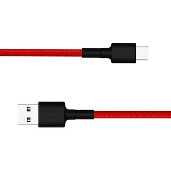  Кабель Xiaomi Mi Braided SJX10ZM SJV4110GL 703805 USB Type-C Cable 100см Red 