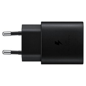  Сетевое зарядное устройство Samsung Adapter EP-TA800NBEGEU 25W Black 