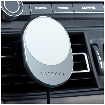  БЗУ Satechi ST-MCMWCM Magnetic Wireless Car Charger Space Gray 