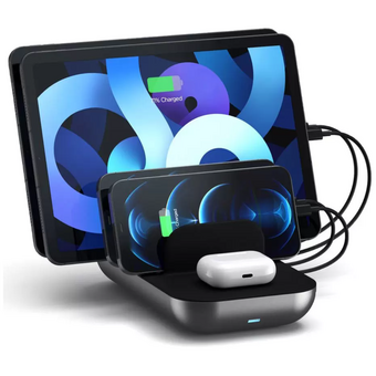  Зарядная док-станция Satechi ST-WCS5PM-EU Dock5 Multi-Device Charging Station with Wireless Charging space gray 
