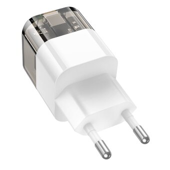  СЗУ HOCO C131A Platinum dual-port PD30W+QC3.0 charger EU 