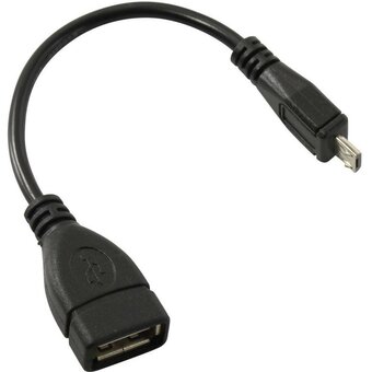  Кабель OTG ExeGate EX-OTG-USB2-AFmicroBM5P-0.15 EX294760RUS USB 2.0 AF/microBm 5P 0,15м 