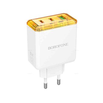  СЗУ BOROFONE BAS34A Treasure PD65W (2C1A) charger EU белый 