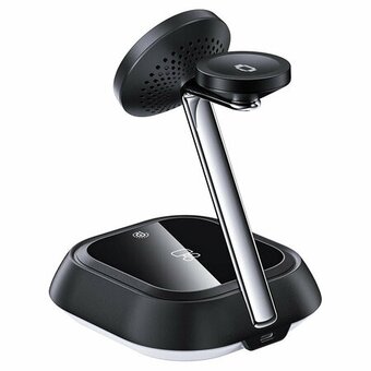  Беспроводное ЗУ ACEFAST AF-E16-BK desktop 3-in-1 wireless charging holder Black 