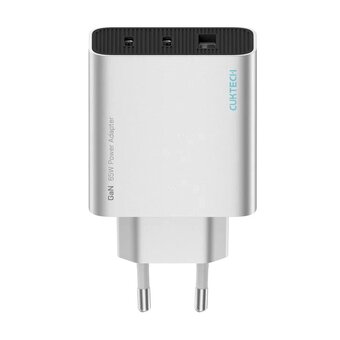  СЗУ Xiaomi Mi A15C Cuktech/ZMI GaN 2xType-C+1xUSB-A 65Вт QC 3.0 PD3.0 3A серебристый 