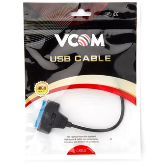  Кабель-адаптер Vcom CU815 USB3.0 ---SATA III 2.5" 