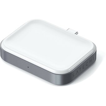  Беспроводное зарядное устройство Satechi ST-TCWCDM USB-C Wireless Charging Dock for AirPods space gray 