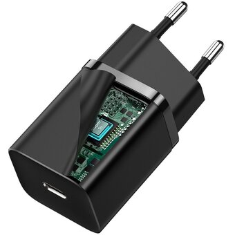  СЗУ Baseus Super Si Pro CCSUP-J01 Quick Charger 1C 30W EU Black 