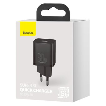  СЗУ Baseus Super Si Pro CCSUP-J01 Quick Charger 1C 30W EU Black 