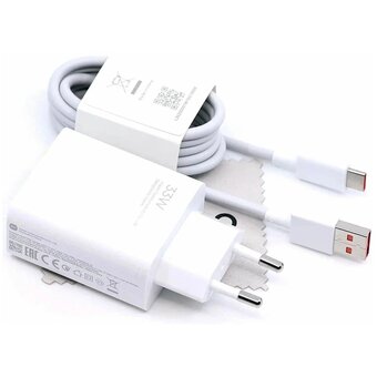  Сетевое зарядное устройство Xiaomi Mi BHR6039EU 33W Charging Combo (Type-A) MDY-11-EZ USB + кабель Type-C белое 