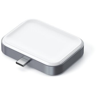  Беспроводное зарядное устройство Satechi ST-TCWCDM USB-C Wireless Charging Dock for AirPods space gray 