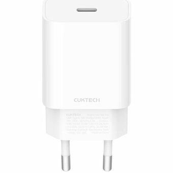  СЗУ Xiaomi Mi HA716C Cuktech/ZMI 1xType-C 20Вт QC 3.0 PD2.0 charger 3A White RUS 