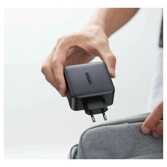  СЗУ Ugreen CD226 (90575) USB-A+3*USB-C 100W GaN Fast Charger with 100W USB-C Cable space gray 