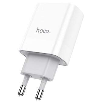  СЗУ HOCO C80A Plus Rapido PD20W, QC3.0, Type-C + lightning (белый) 