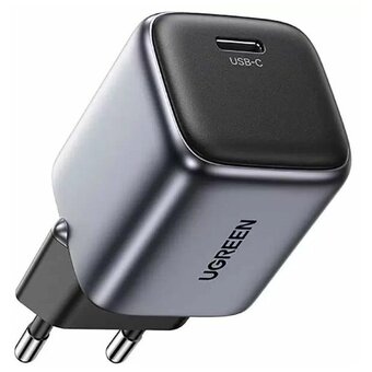  Зарядное устройство UGREEN CD319 (90666) Nexode Mini USB-C 30W PD GaN Fast Charger EU Grey 