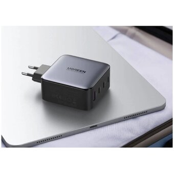  СЗУ Ugreen CD226 (90575) USB-A+3*USB-C 100W GaN Fast Charger with 100W USB-C Cable space gray 