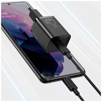  СЗУ Baseus Super Si CCSP020101 Quick Charger 1C 25W EU Black 