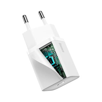  СЗУ Baseus Super Si CCSUP-B02 Quick Charger 1C 20W EU White 