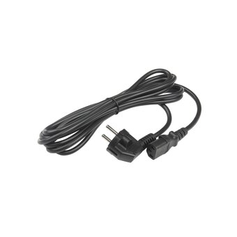  Кабель питания Hyperline PWC-IEC13-SHM-3.0-BK для компьютера Shucko+C13 3x0.75 3м 