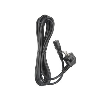  Кабель питания Hyperline PWC-IEC13-SHM-3.0-BK для компьютера Shucko+C13 3x0.75 3м 