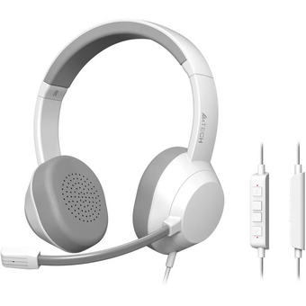  Наушники с микрофоном A4Tech Fstyler FH150U белый/серый 