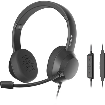  Наушники с микрофоном A4Tech Fstyler FH150U черный 