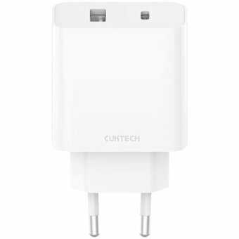 СЗУ Xiaomi Mi A19 Cuktech/ZMI Type-C+USB-A 30W QC 3.0 PD3 3A белый 