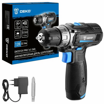 Аккумуляторная дрель-шуруповерт DEKO DKCD12V Pro (083-1004) 