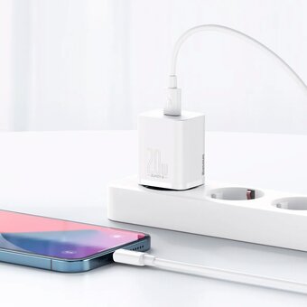 СЗУ Baseus Super Si CCSUP-B02 Quick Charger 1C 20W EU White 