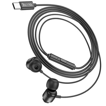  Наушники HOCO M122 Power metal universal digital earphones with microphone Type-C черный 