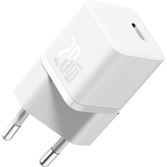  СЗУ Baseus GaN5 CCGN050102 Fast Charger mini 1C 20W EU White 