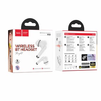  Наушники bluetooth HOCO EQ2 Thought true wireless белый 