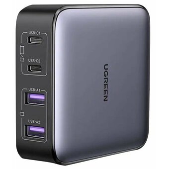  СЗУ Ugreen CD327 (90747) Nexode 2*USB-A+2*USB-C 65W Desktop Fast Charger EU black 