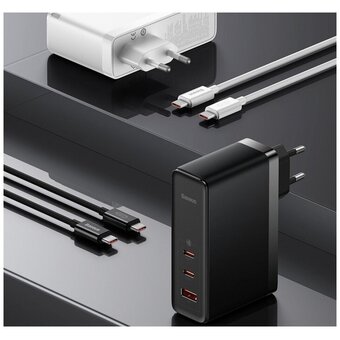  СЗУ Baseus GaN5 Pro CCGP100201 Fast Charger 2C+U 140W EU Black 