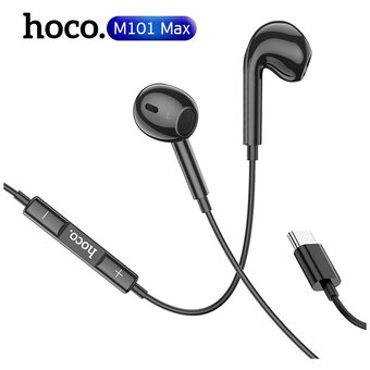  Наушники HOCO M101 Max Crystal grace wire-controlled earphones with microphone черный 