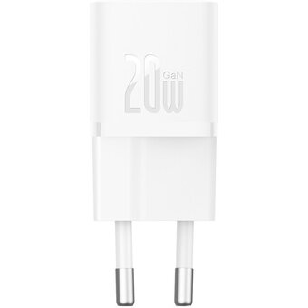  СЗУ Baseus GaN5 CCGN050102 Fast Charger mini 1C 20W EU White 