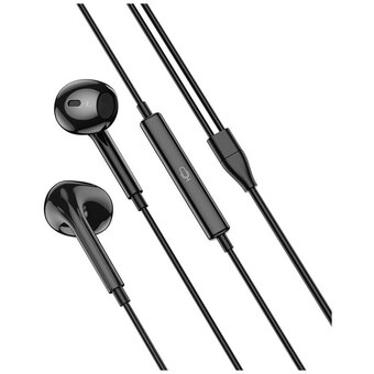  Наушники HOCO M101 Max Crystal grace wire-controlled earphones with microphone черный 