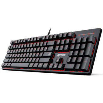  Клавиатура DEFENDER Mechanical Quest GK-596 RU (45596) BLK 
