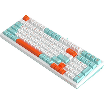  Клавиатура A4Tech Fstyler FS300 механическая белый USB for gamer LED Panda Snorklening 