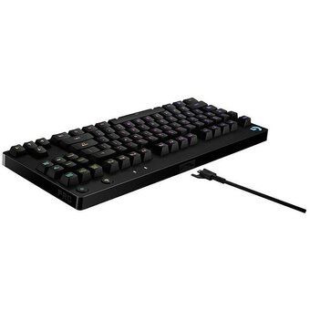  Клавиатура Logitech G Pro (920-009393) TKL Corded Mechanical Gaming Keyboard USB Clicky Black RUS 
