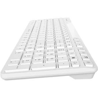  Клавиатура A4Tech Fstyler FBK27C AS белый USB беспроводная BT/Radio slim Multimedia 